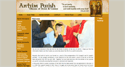 Desktop Screenshot of antrimparish.com