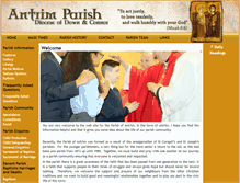 Tablet Screenshot of antrimparish.com